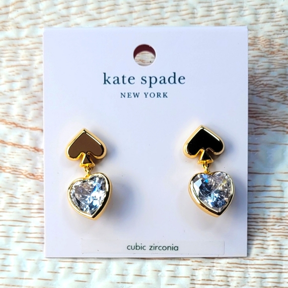 Kate Spade Heart Drop Earrings - Picture 4 of 7